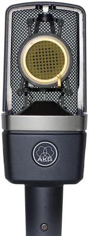 AKG Pro Audio C214 Studio Grade Professional Large Diaphragm, Single Capsule, Vocal and Instrument Condenser Microphone with Rugged Aluminum Carrying Case. XLR Connector. Gray with Gold - Image 2