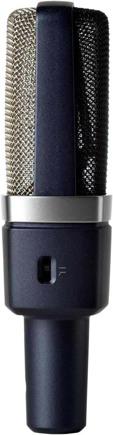 AKG Pro Audio C214 Studio Grade Professional Large Diaphragm, Single Capsule, Vocal and Instrument Condenser Microphone with Rugged Aluminum Carrying Case. XLR Connector. Gray with Gold - Image 3