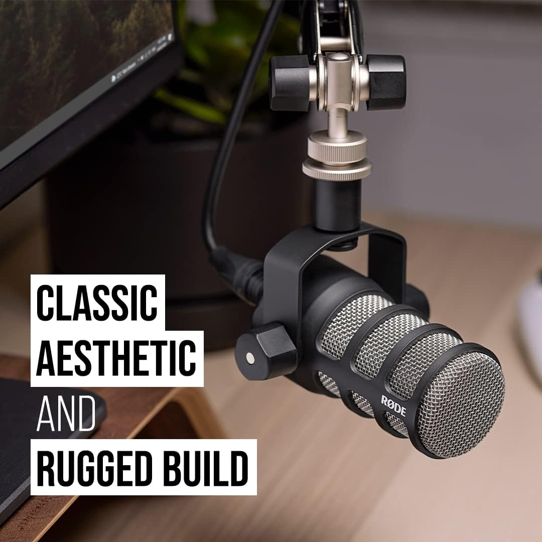 RØDE PodMic Cardioid Dynamic Broadcast Microphone — XLR Output, Requires Audio Interface (RØDECaster, AI-1, or similar). For USB Plug-and-Play, see PodMic USB. - Image 3