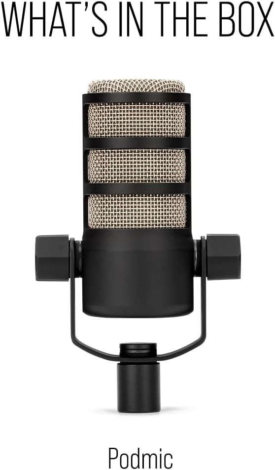 RØDE PodMic Cardioid Dynamic Broadcast Microphone — XLR Output, Requires Audio Interface (RØDECaster, AI-1, or similar). For USB Plug-and-Play, see PodMic USB. - Image 8